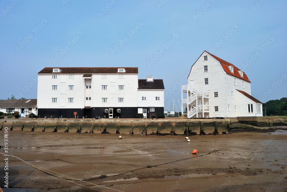 Wooden buildings at woodbridge