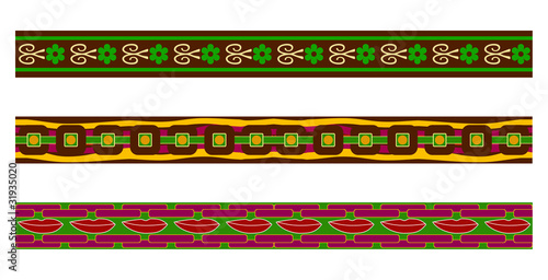 Retro banners, seventies design elements