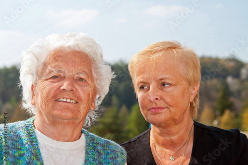 Portrait of Mother and Daughter