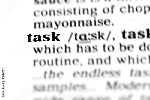 task (the dictionary project)