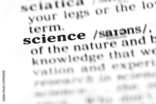 Obraz na płótnie science (the dictionary project) w salonie
