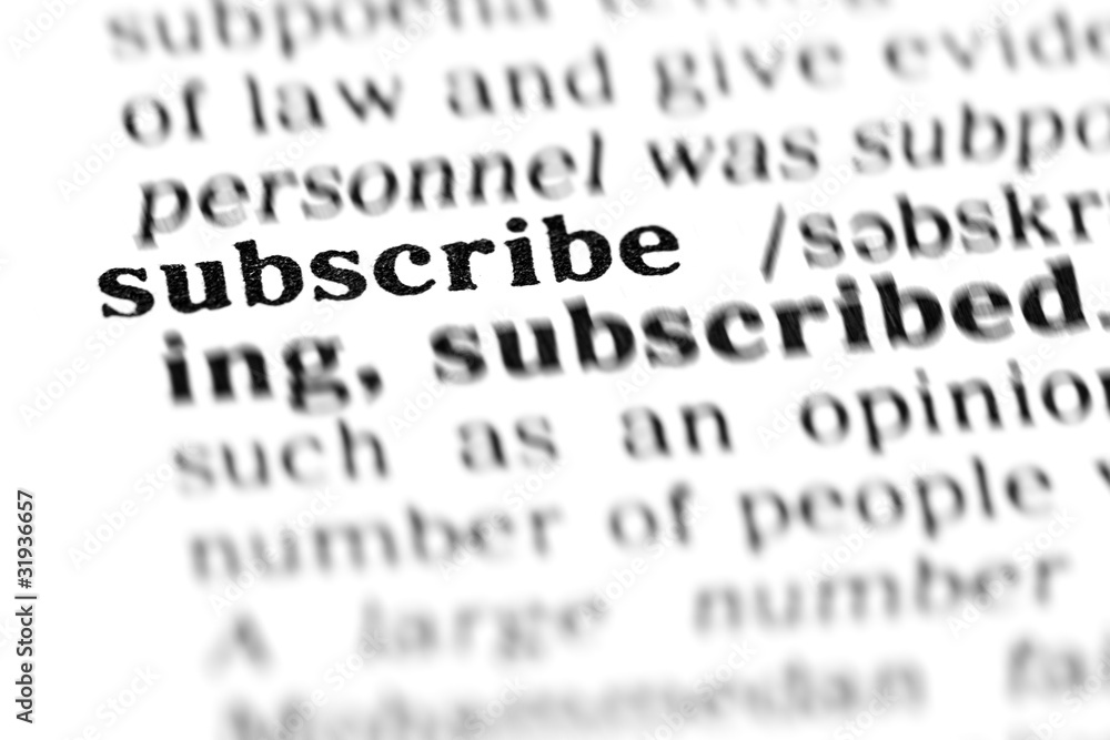subscribe (the dictionary project) subscribe (the dictionary project)