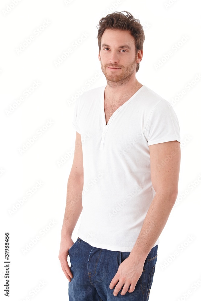 Casual man smiling Casual man smiling