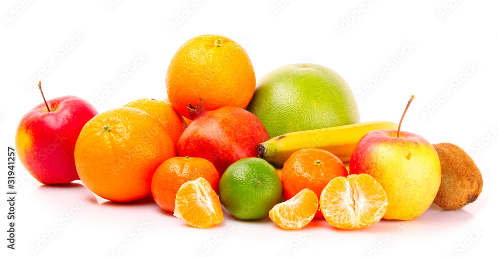 Fruits isolated on white Fruits isolated on white