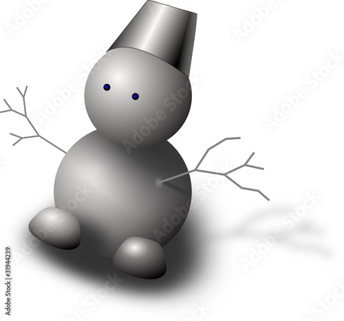 Schneemannfigur 3-D