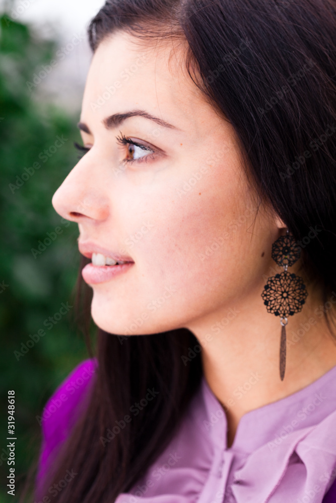 portrait of a beautiful young woman outdoor portrait of a beautiful young woman outdoor