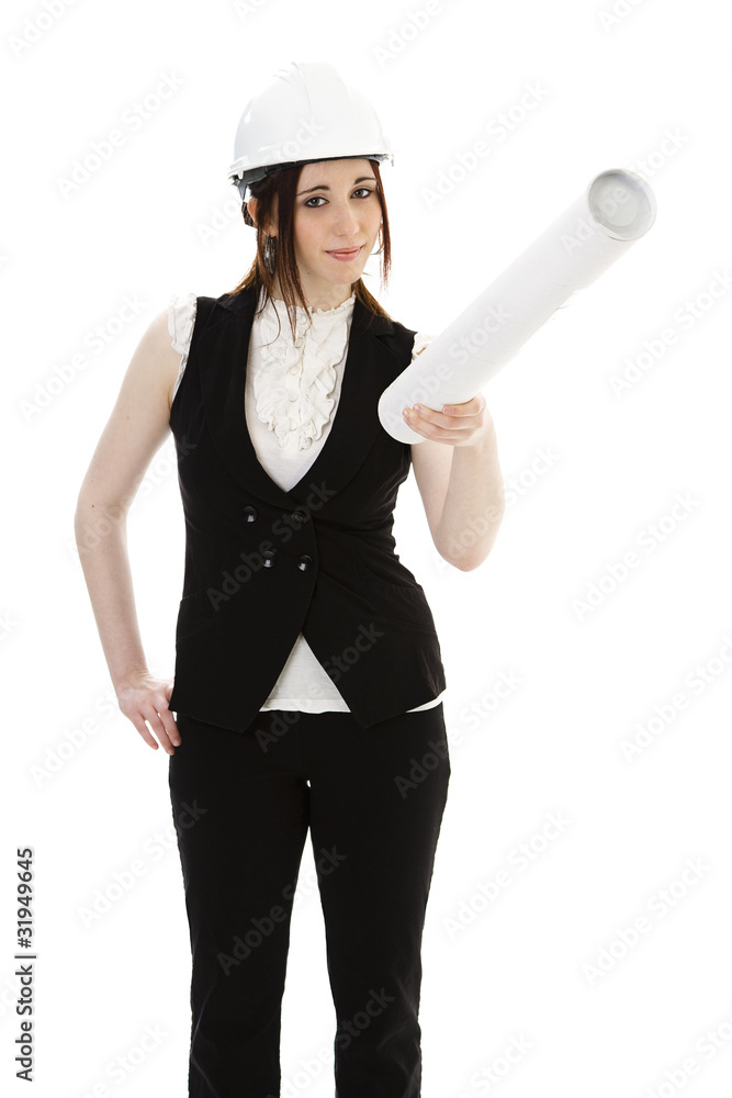 Architect with a plan