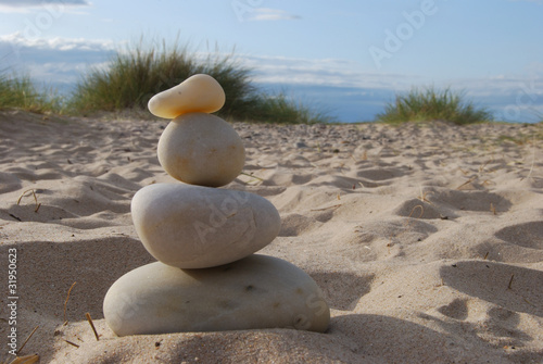 Canvas Print Stone stacking
