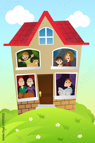 Family at home