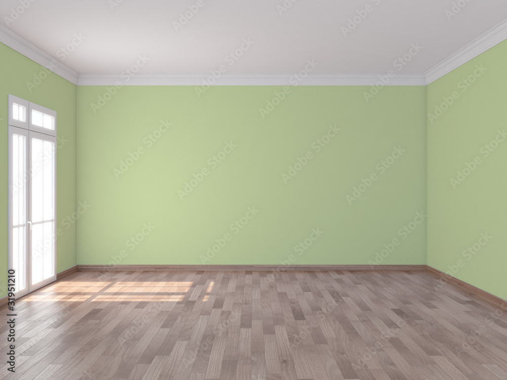 Fototapeta premium Interno vuoto con finestra