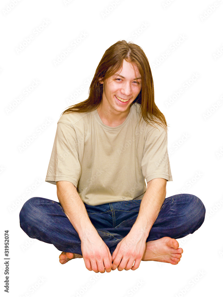 Portrait of a happy young guy Portrait of a happy young guy