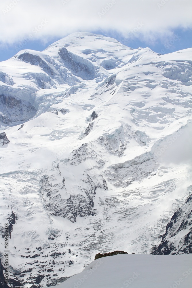 Mont Blanc et glaciers