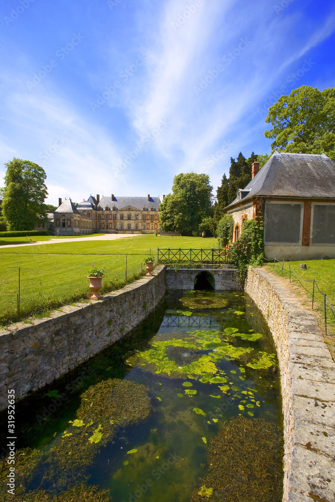 Fototapeta premium france,91, île de france : chateau de courson
