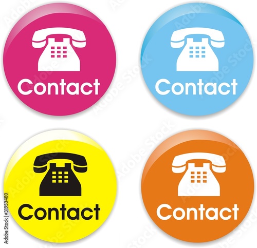boutons contact