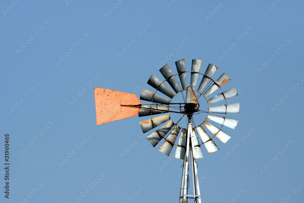 Green energy windmill used to pump water
