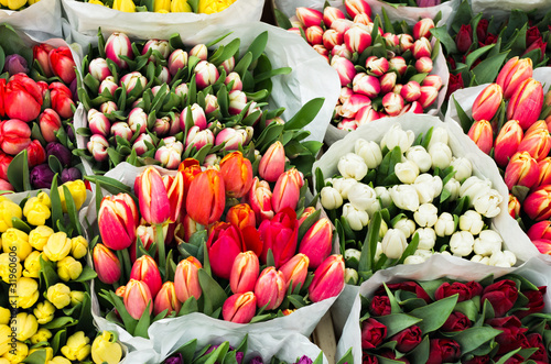 Fototapeta Naklejka Na Ścianę i Meble -  tulips market