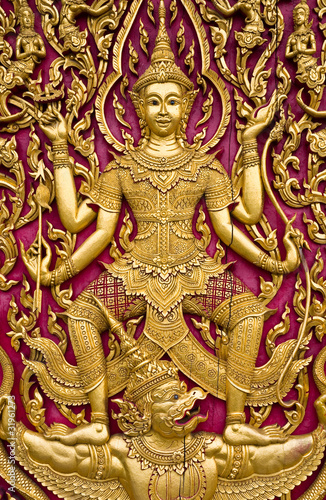 Buddha carved