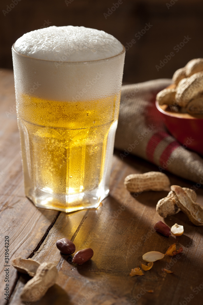 Beer and peanuts Beer and peanuts
