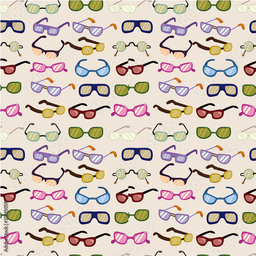 seamless cartoon Glasses pattern