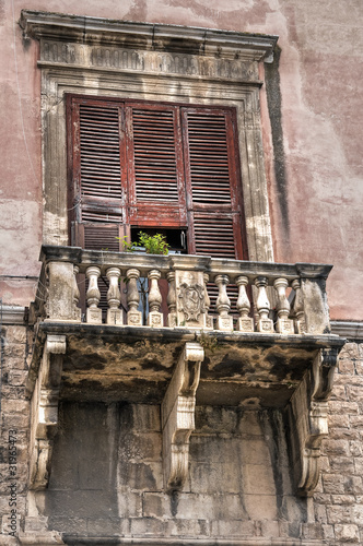 Historic balcony. photo