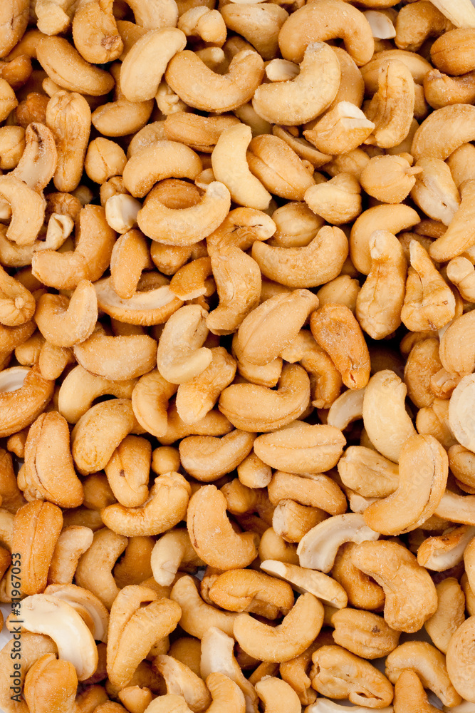 Salted Cashews Background Salted Cashews Background