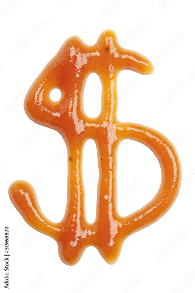 ketchup dollar symbol