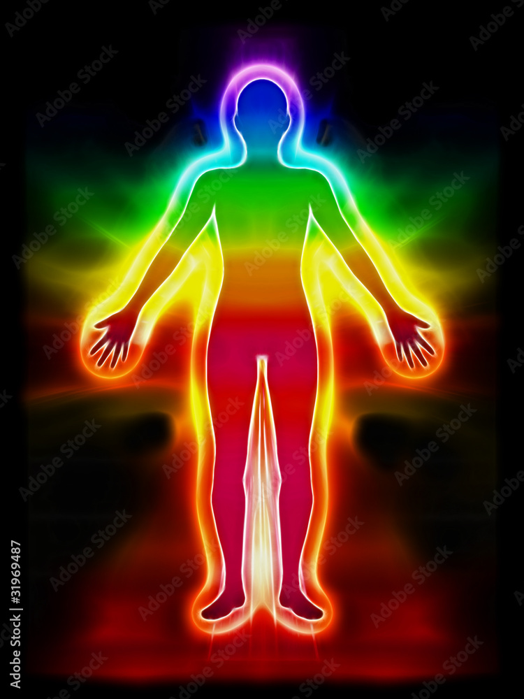 Energiebild Aura K rper Chakra Stock Illustration Adobe Stock