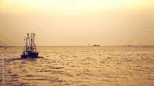 Abenstimmung auf der Weser