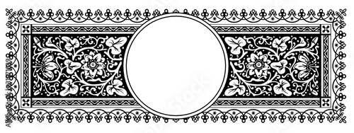 Rahmen, Zertifikat, Vintage, Retro, Ornamente, Floral