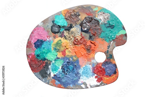 Palette fond blanc