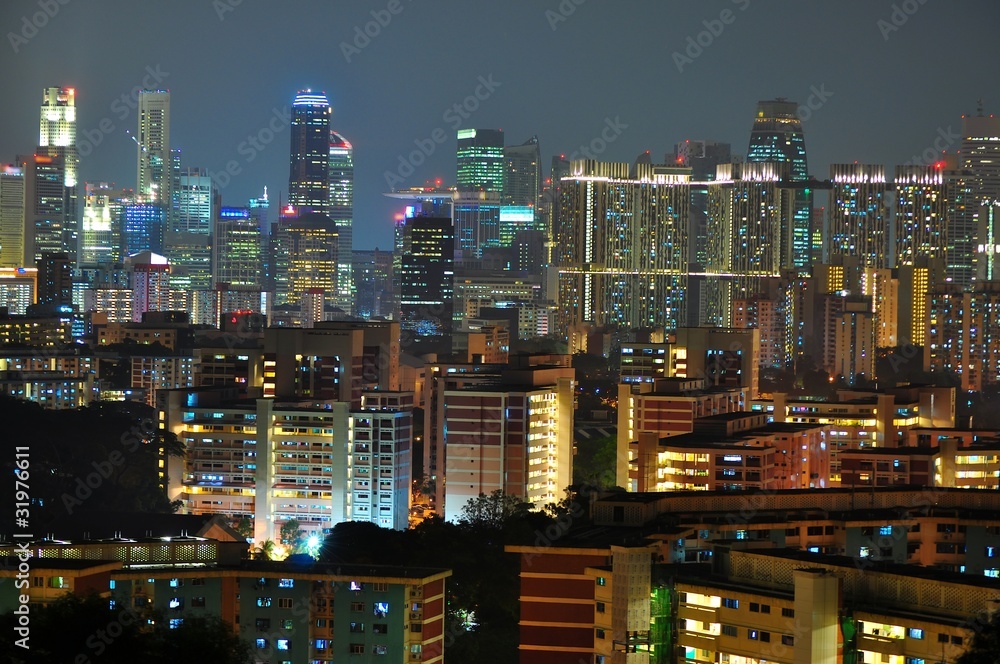 Singapore Cityscape from Mt faber