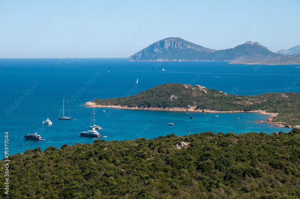 Costa Smeralda, Sardinia, Italy: boats on Pevero Bay