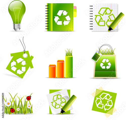 Green icons