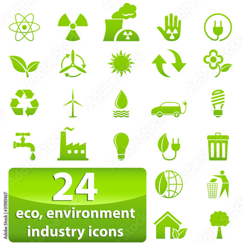 Industrie-, Ökologie- und Umwelt-Zeichen