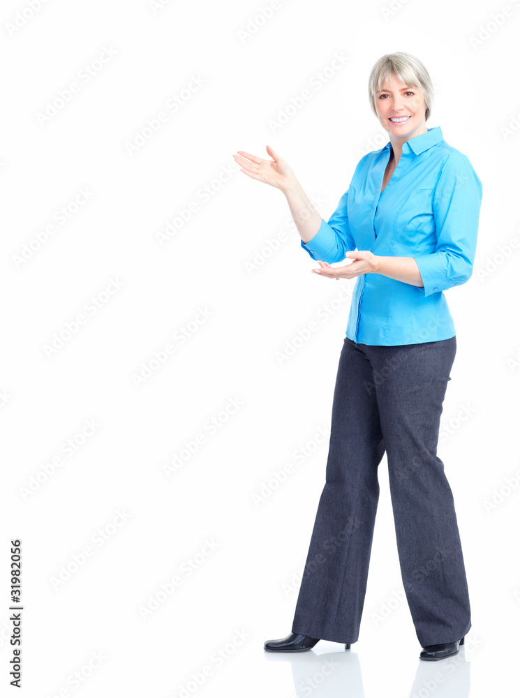 presenting business woman presenting business woman
