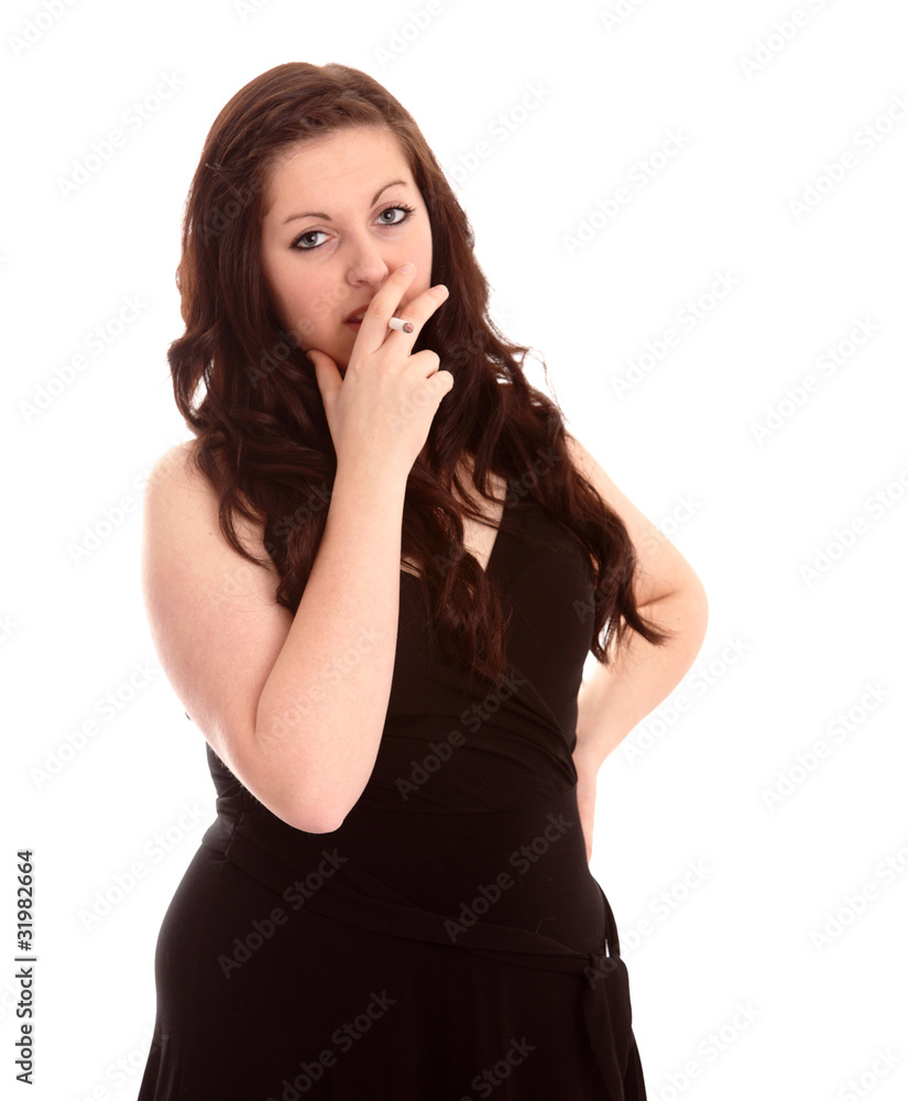 Young woman smoking Young woman smoking