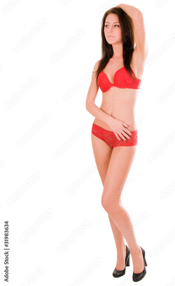 Sexy woman with perfect body (isolated on white background) Sexy woman with perfect body (isolated on white background)
