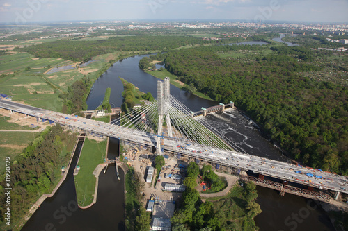 wroclaw redzin bridge from air