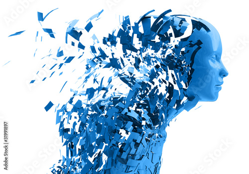 abstract character shattere...