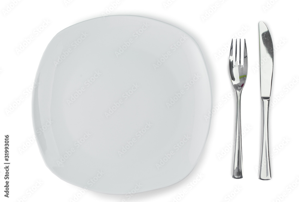 Plate and cutlery Plate and cutlery