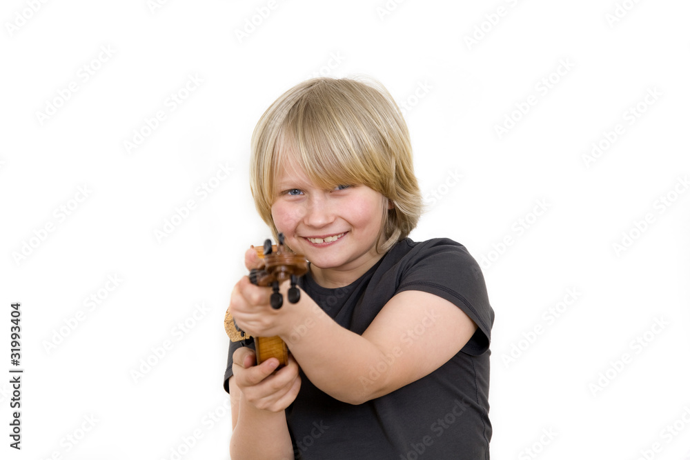 Junge mit Geige