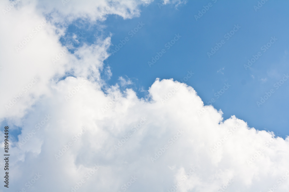 White clouds in blue sky. White clouds in blue sky.