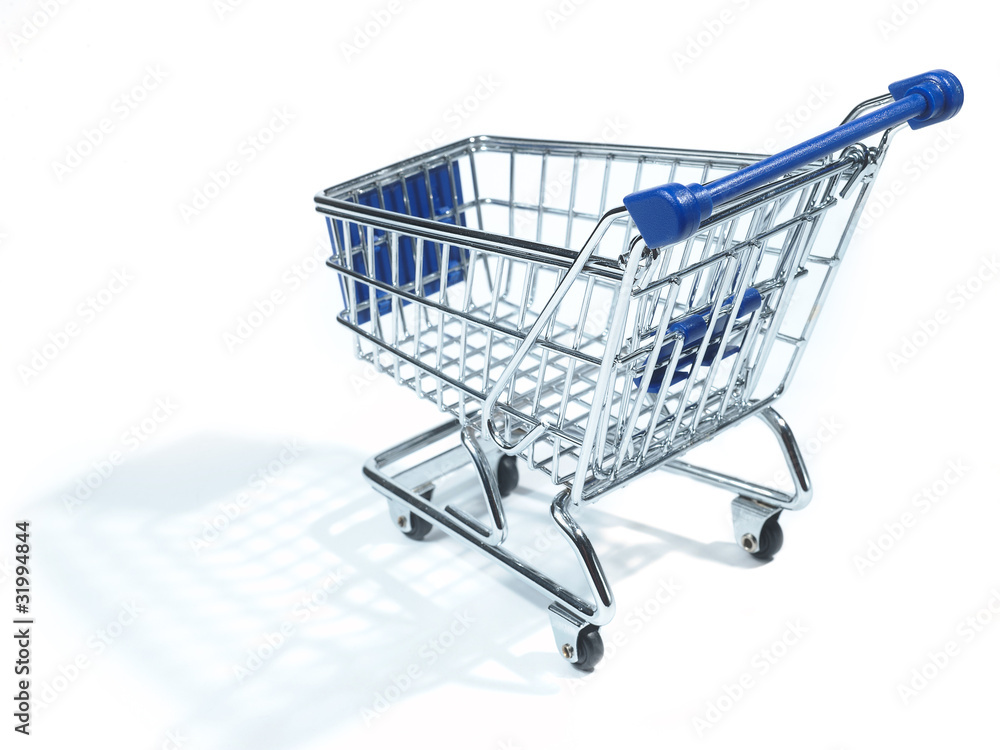 metal shopping trolley