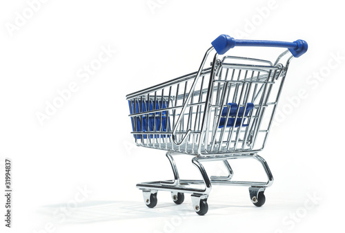 metal shopping trolley