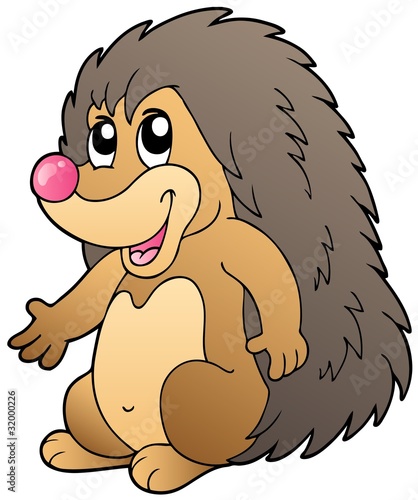 Cute cartoon hedgehog