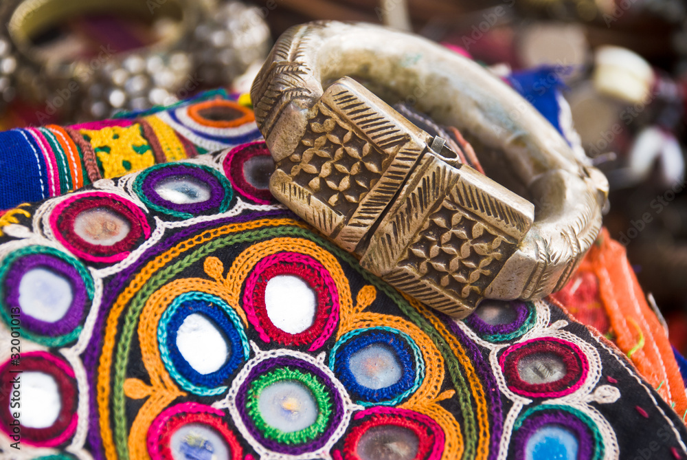 Ethnic bracelet and needlework
