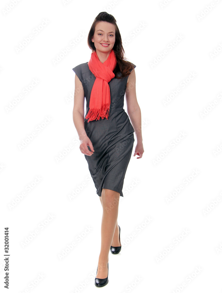 Cute businesswoman isolated on the white background Cute businesswoman isolated on the white background