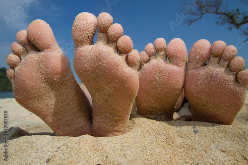 Happy Feet in the Beach