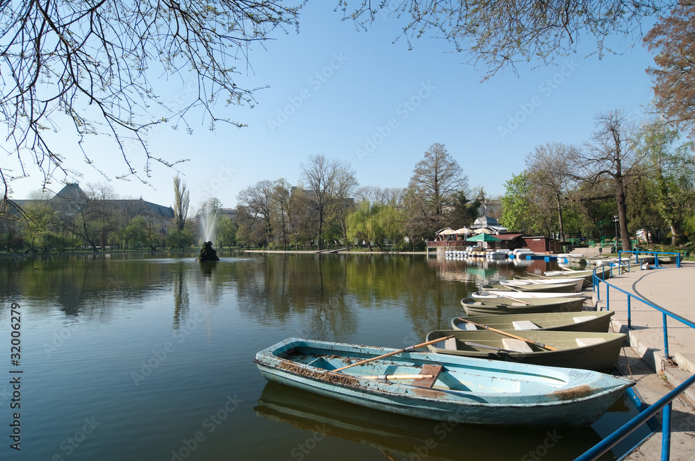 Lake In Cismigiu Park - Bucharest