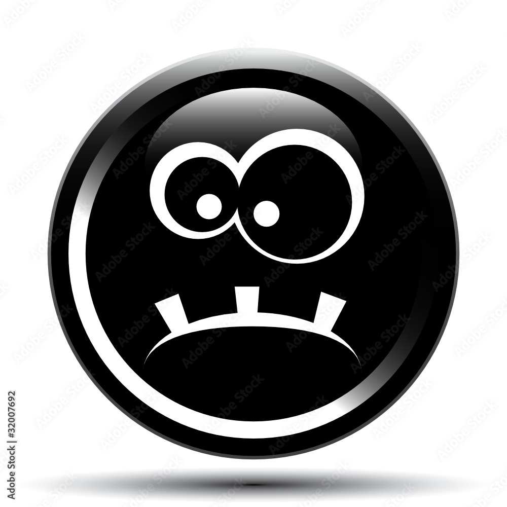 MONSTER FACE ICON MONSTER FACE ICON